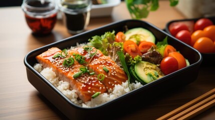 stainless steel bento box for lunch food.