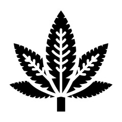 cannabigerol Plant vector icon design, Cannabis and marijuana symbol, thc and cbd sign, recreational herbal drug stock illustration, marihuana Male Leaf concept