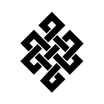 endless knot vector icon