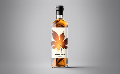 Bottle of maple syrup