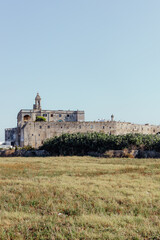 Fototapeta na wymiar Benedictine abbey of San Vito, Polignano a Mare, Apulia, Italy. Abbazia di San Vito. Puglia, Italia. 