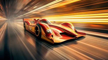 Foto op Canvas Racing car in motion © Gefer