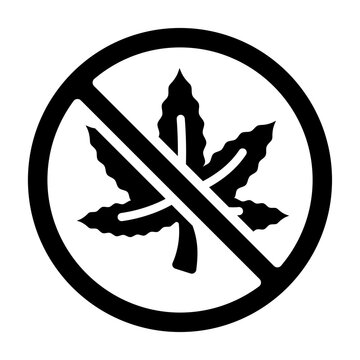 Smoking Edibles Hemp Weed not allowed vector icon design, Cannabis and marijuana symbol, thc and cbd sign, recreational herbal drug stock illustration, Hash Banned Area concept