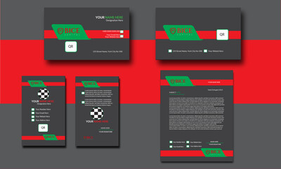 Modern business card design flyer design and id card design free download