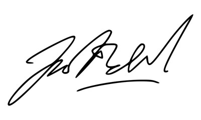 Abstract Signature Idea Starting Letter J for Document. Vector with Transparent Background