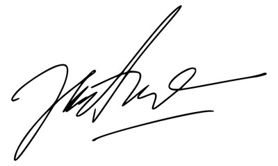 Abstract Signature Idea Starting Letter J for Document. Vector with Transparent Background