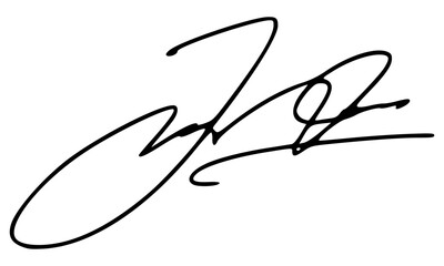 Abstract Signature Idea Starting Letter J for Document. Vector with Transparent Background