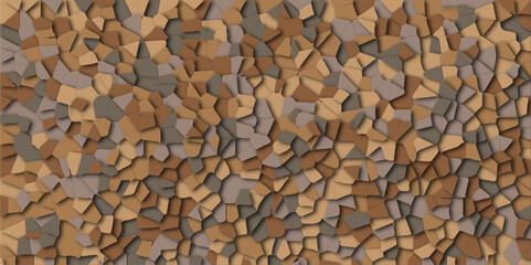 Multicolor Broken Stained Glass Background with White lines. Voronoi diagram background. Seamless pattern with 3d shapes vector Vintage Illustration background. Geometric Retro tiles pattern
