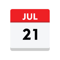 21 july icon with white background
