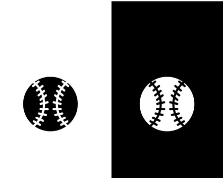 Baseball icon sport competition flat style illustration