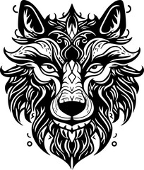 Wolf - Minimalist and Flat Logo - Vector illustration