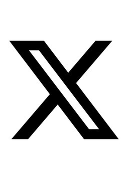 X Twitter Logo PNG Transparent Hintergrund