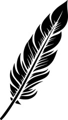 Obraz premium Feather | Minimalist and Simple Silhouette - Vector illustration