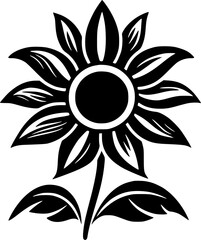 Flower - High Quality Vector Logo - Vector illustration ideal for T-shirt graphic