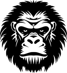 Fototapeta premium Gorilla | Minimalist and Simple Silhouette - Vector illustration