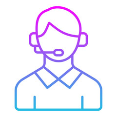 Call Center Agent Icon