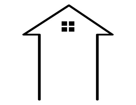 recommend clip art: シンプルな家の形のフレーム
