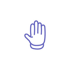 Fototapeta na wymiar hand sign isolated on white