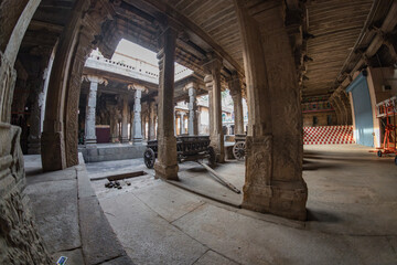 Interiors of Jambukeswarar Akhilandeswari Temple, Tiruchirappalli, Tamil Nadu , India