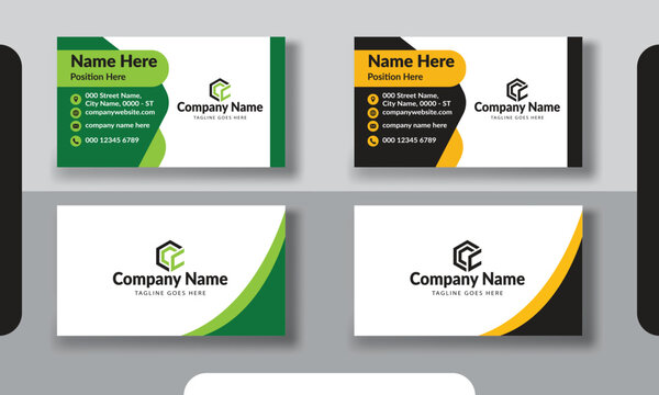 Modern Minimal Business Card Design With Best Color Combination. Creative, Smart Business Card Design	
