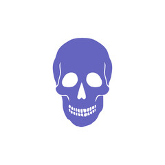 human skull with a skull
