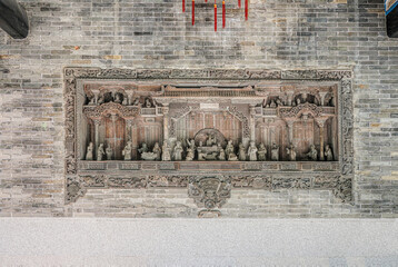 Guangzhou, Guangdong, China. Baomo Garden is located in Panyu District. The garden features common...