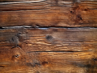 Old natural wooden background or texture