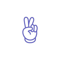 sign with hand isolated
