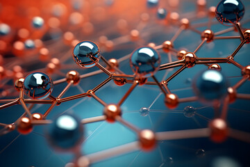 Macro of nanoscale structures illustrating nanotechnology	
