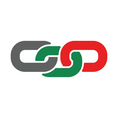 chains icon, vector, template, logo, trendy, collection, flat, design