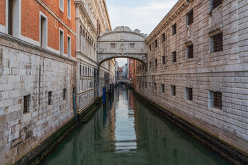 Fototapeta na wymiar The Bridge of Sighs in Venice, Italy
