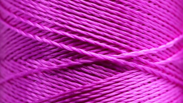 Closeup of the texture of threads on the coil.