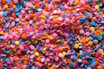 close-up of colorful ice cream sprinkles