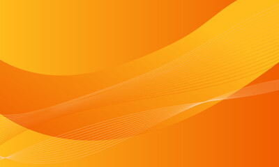 orange lines wave curves smooth gradient abstract background