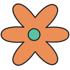 Cute Cartoon Decorative Flower