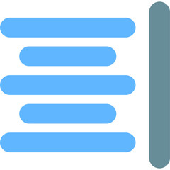 Obraz premium Horizontal Align Icon