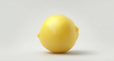 Delicious looking lemon infront of white background. Generative AI.