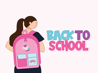Back to School Illustration - Flat Art