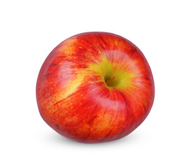 Red apple isolated on white background.
