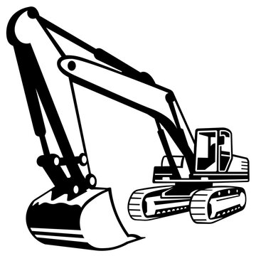 Heavy excavator SVG, Excavator SVG, Construction SVG, Heavy Equipment SVG, Construction machine SVG, Excavator cut file, vector clipart	