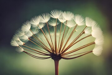 close up of a dandelion