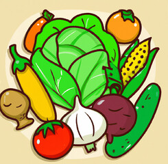 healthy foods created with generative AI technology	