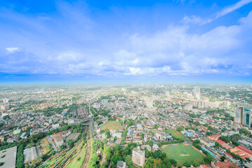 Fototapeta premium aerial view of the city Colombo Sri Lanka