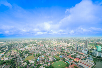 Fototapeta na wymiar aerial view of the city Colombo Sri Lanka