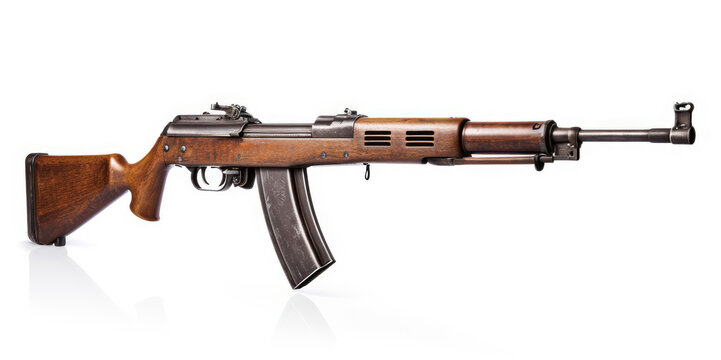 ppsh 41 machine gun isolated on white background