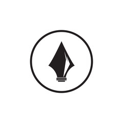 Fototapeta premium Spear logo vector design template