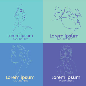 LOGO BEAUTY SKINCARE, LOGO SALON, LOGO COMPANY