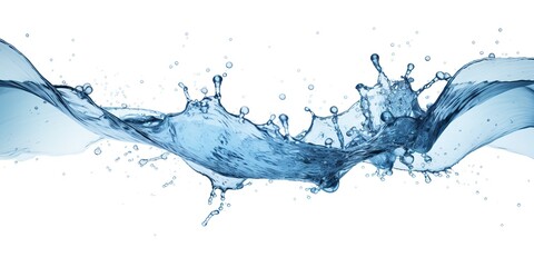 Obraz premium AI Generated. AI Generative. Fresh water splash drop bubble clean sea ocean background decoration graphic art mock up. Graphic Art Illustration
