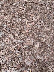 covering for park paths and playgrounds made of pine bark
