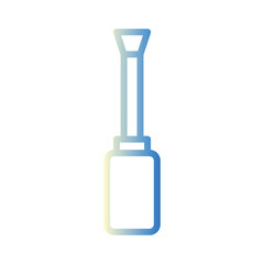 Obraz premium Building Tool Screwdriver Gradient Icon